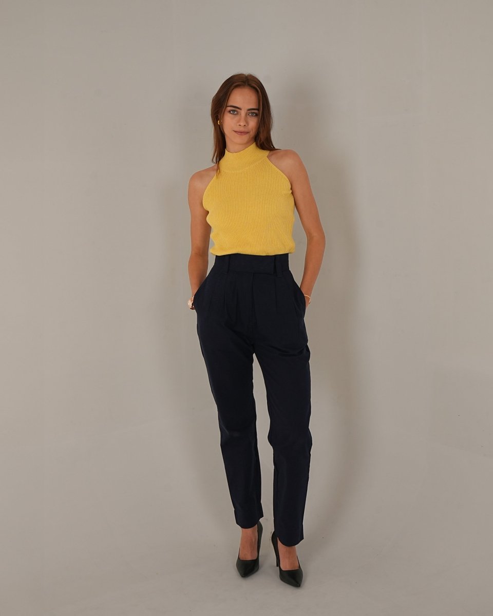 Knitted Halter Neck Top - Vanilla Studios