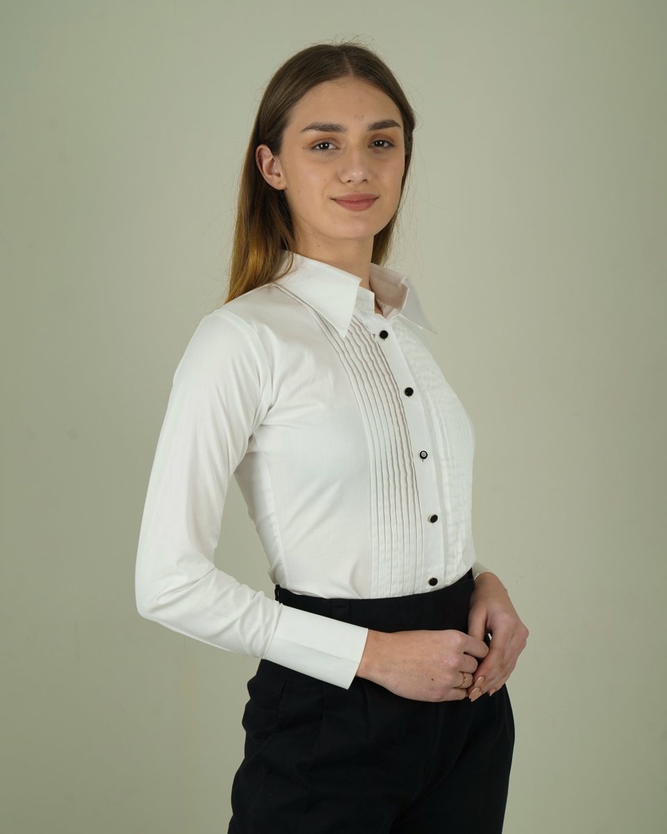Barrymore Pintuck Shirt - Vanilla Studios