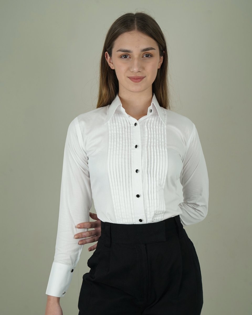 Barrymore Pintuck Shirt - Vanilla Studios
