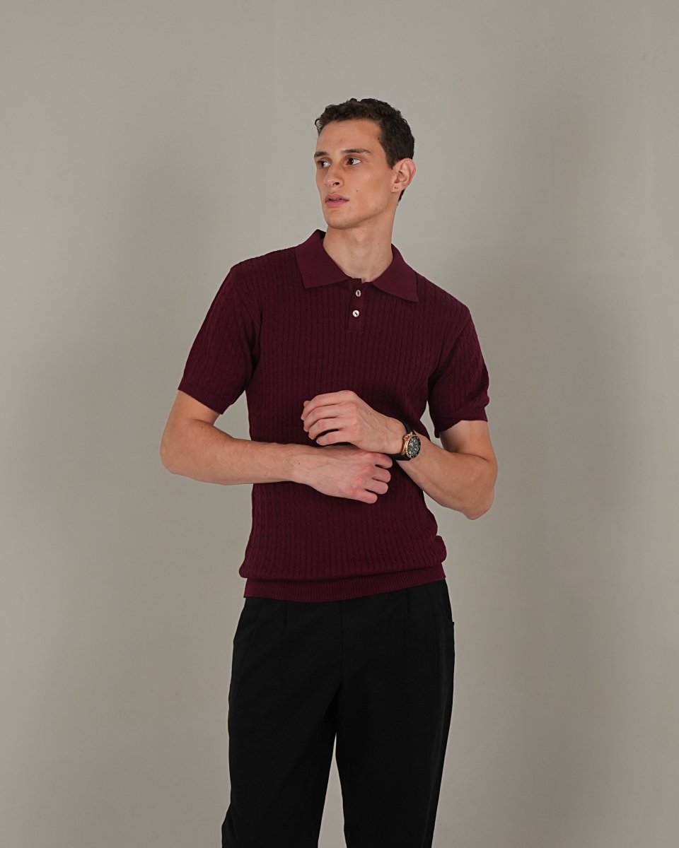 Cable - Knit Polo - Vanilla Studios