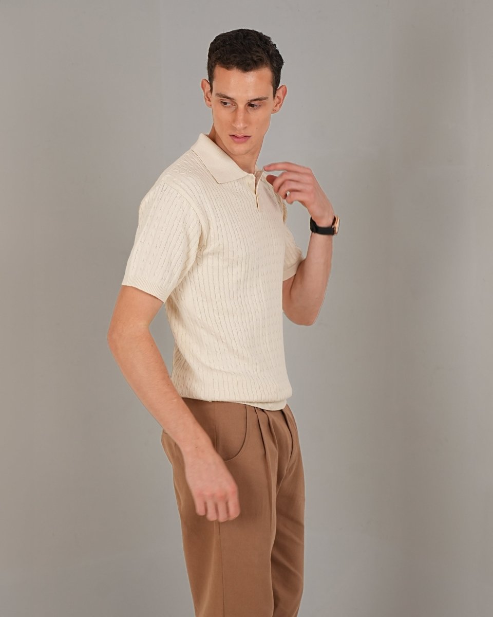 Cable - Knit Polo - Vanilla Studios