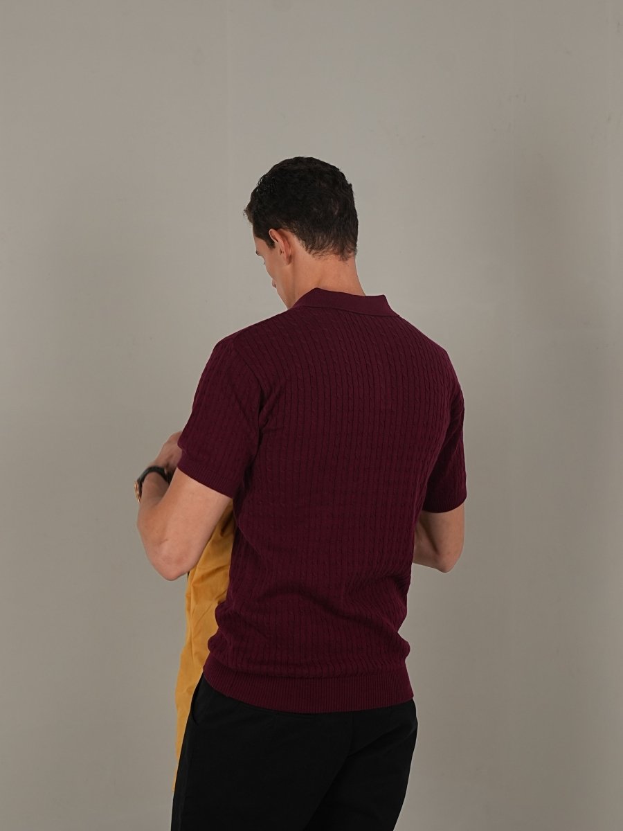 Cable - Knit Polo - Vanilla Studios