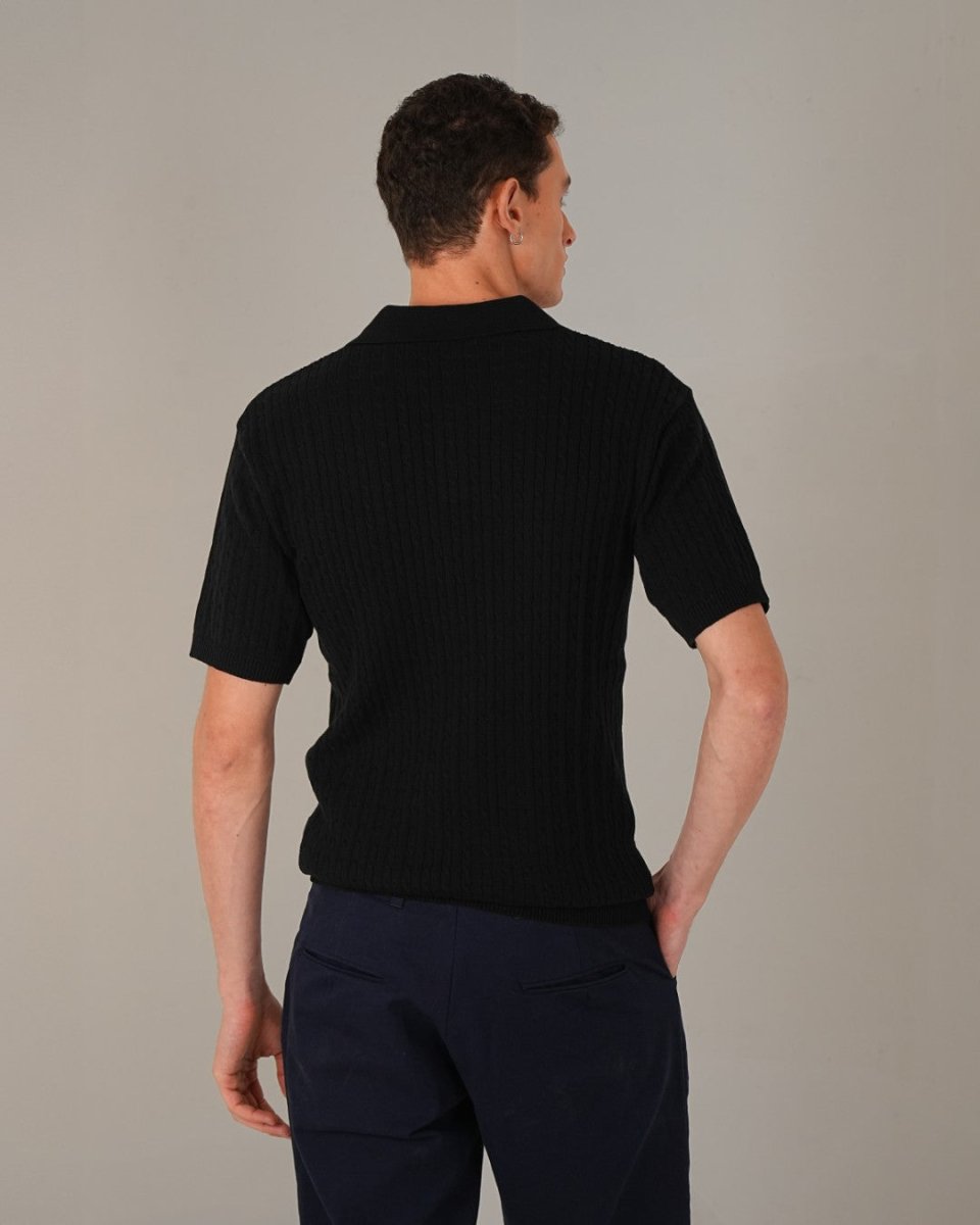 Cable - Knit Polo - Vanilla Studios