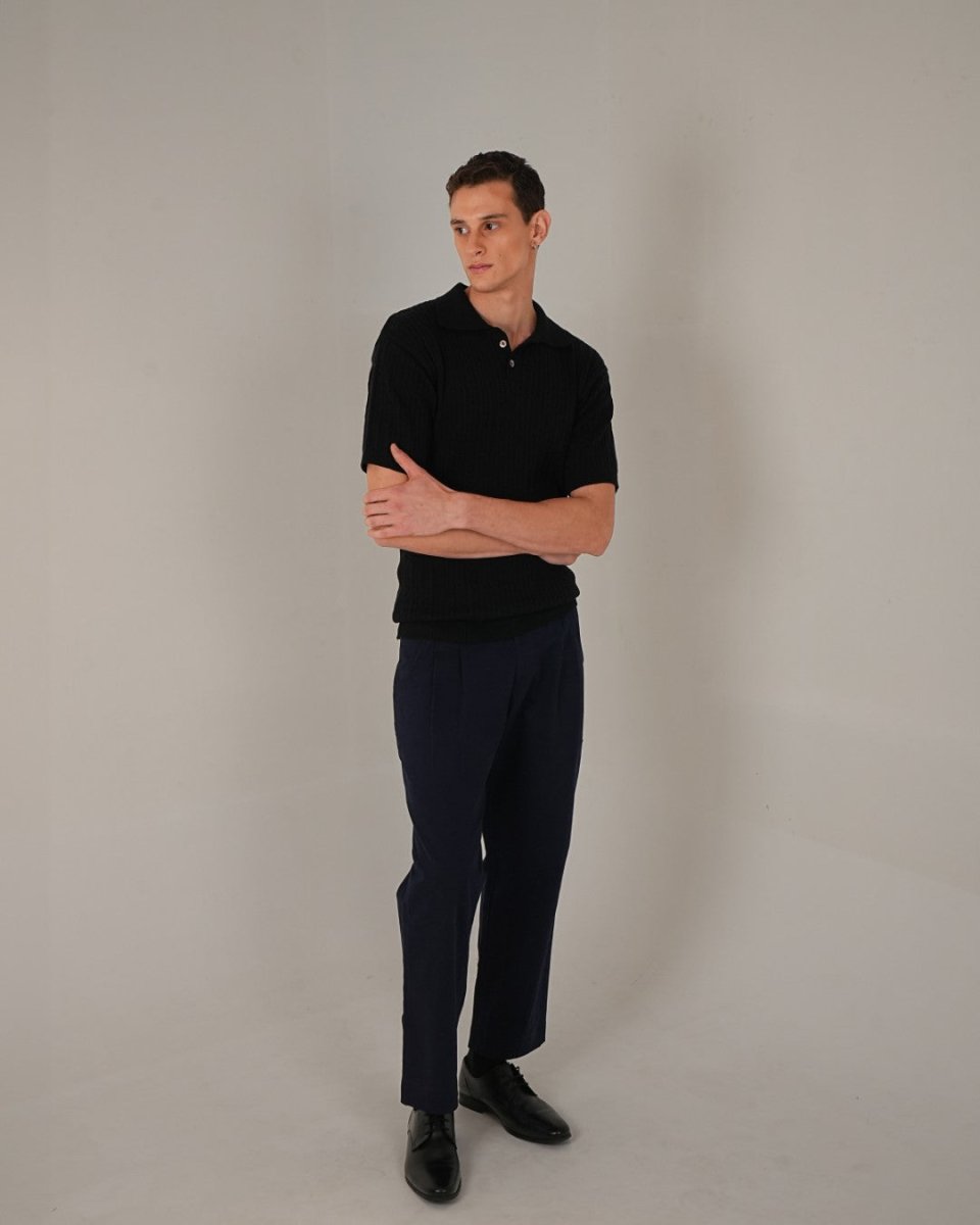 Cable - Knit Polo - Vanilla Studios