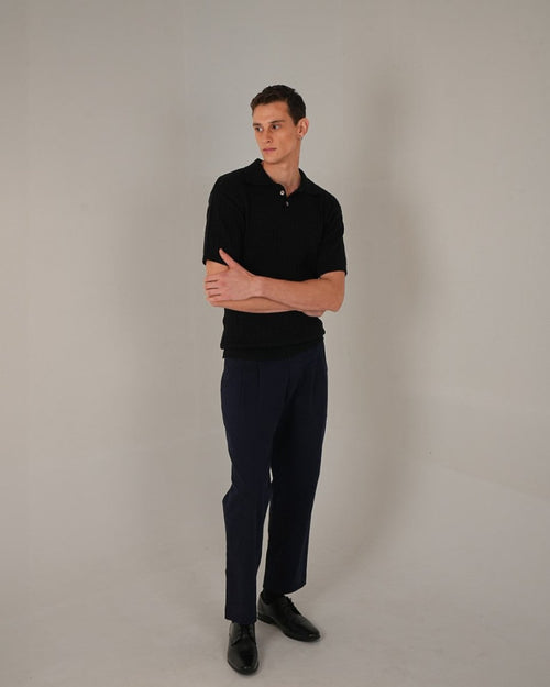 Cable - Knit Polo - Vanilla Studios