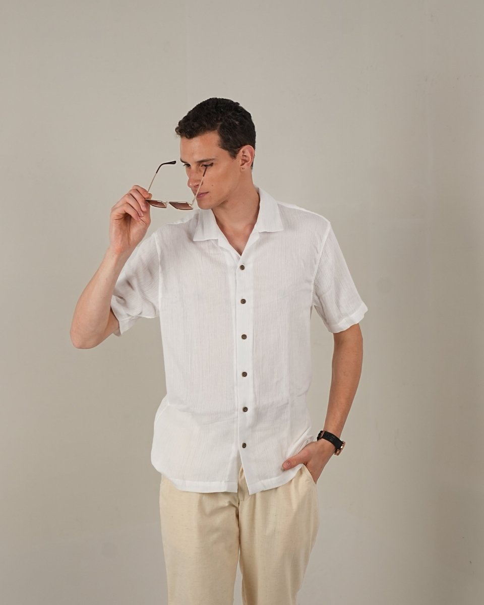 Cuban Collar Shirt - Vanilla Studios