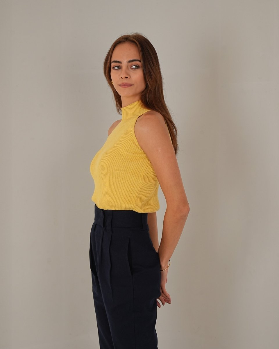 Knitted Halter Neck Top - Vanilla Studios