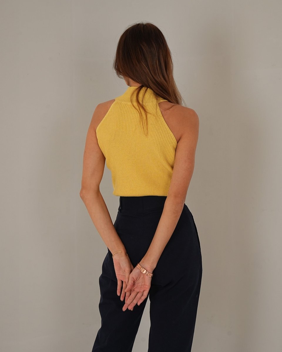 Knitted Halter Neck Top - Vanilla Studios