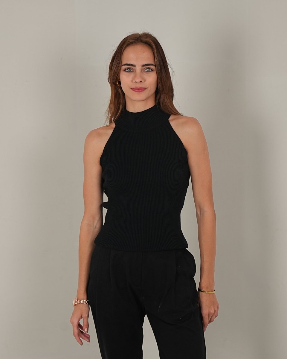 Knitted Halter Neck Top - Vanilla Studios