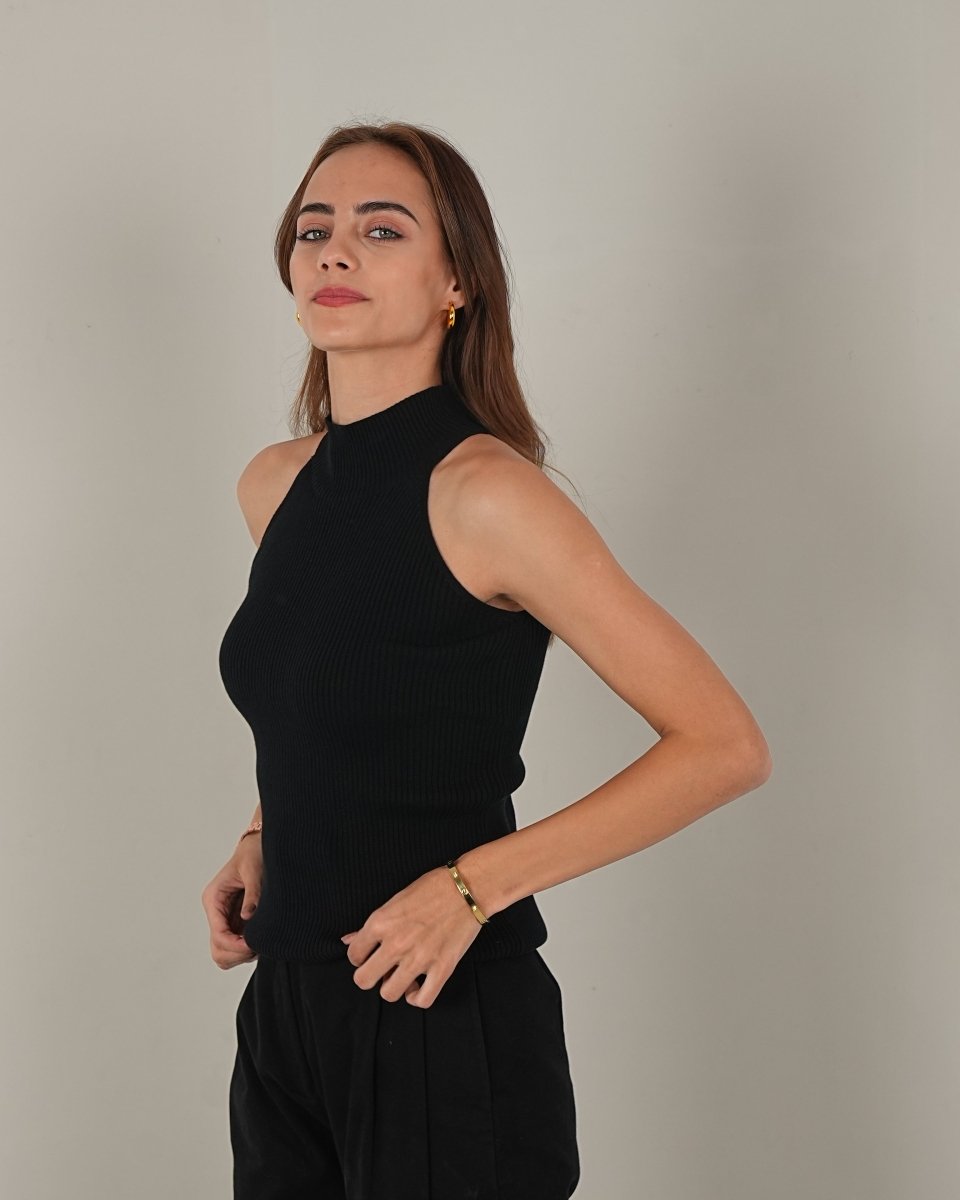 Knitted Halter Neck Top - Vanilla Studios