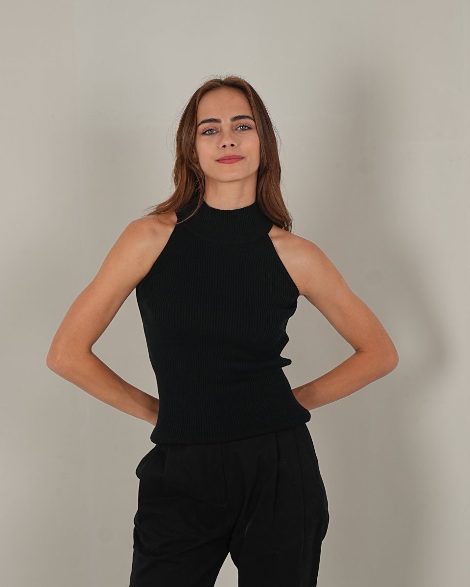 Knitted Halter Neck Top - Vanilla Studios