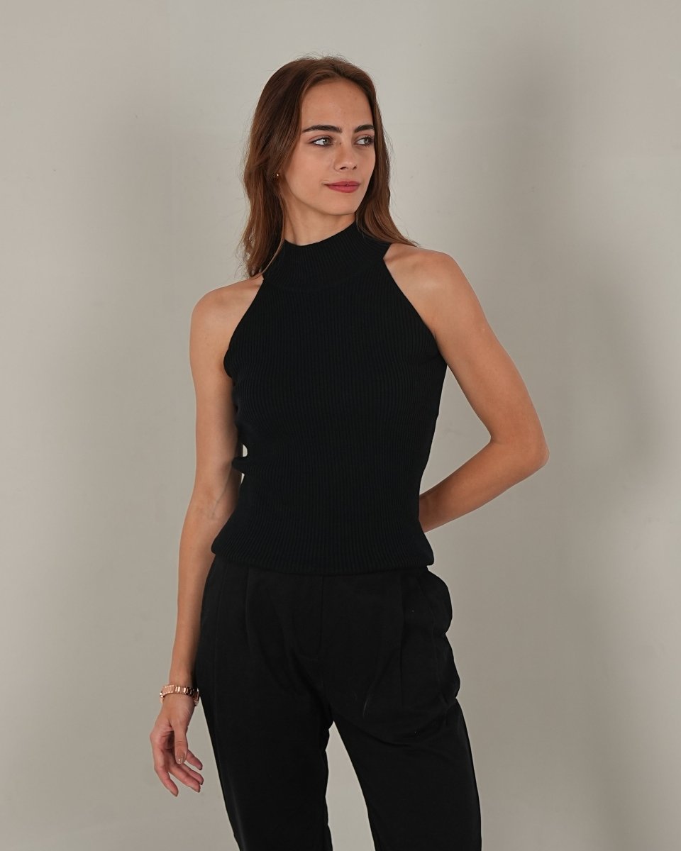 Knitted Halter Neck Top - Vanilla Studios